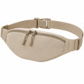 Gürteltasche 23 x 14 x 6 cm Textil Beige mit verstellbarem Gurt und Reißverschluss