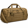 Reisetasche 50 x 28 x 28 cm aus Polyester Khaki mit Schultergurt und Fächern