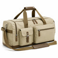 Reisetasche 50 x 25 x 30 cm aus Textil in Beige Braun mit Schultergurt