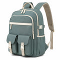 Rucksack 32 x 18 x 45 cm aus Polyester Petrol Beige für Alltag mit mehreren Fächern